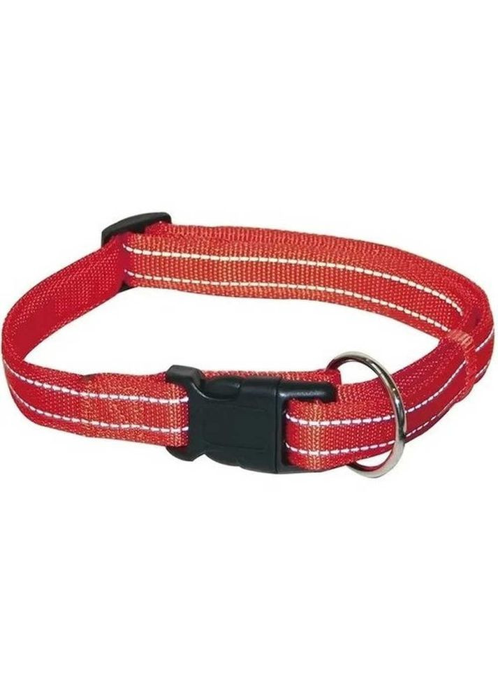 Ошейник SOFT REFLECTIVE светоотражающий, мягкий, красный, нейлон, 30 - 45 х 1.5 см (8023222078185) Croci (322125136)