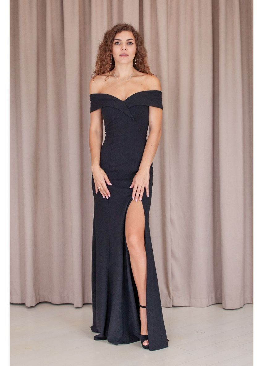 Чорна вечірня плаття WINN однотонна