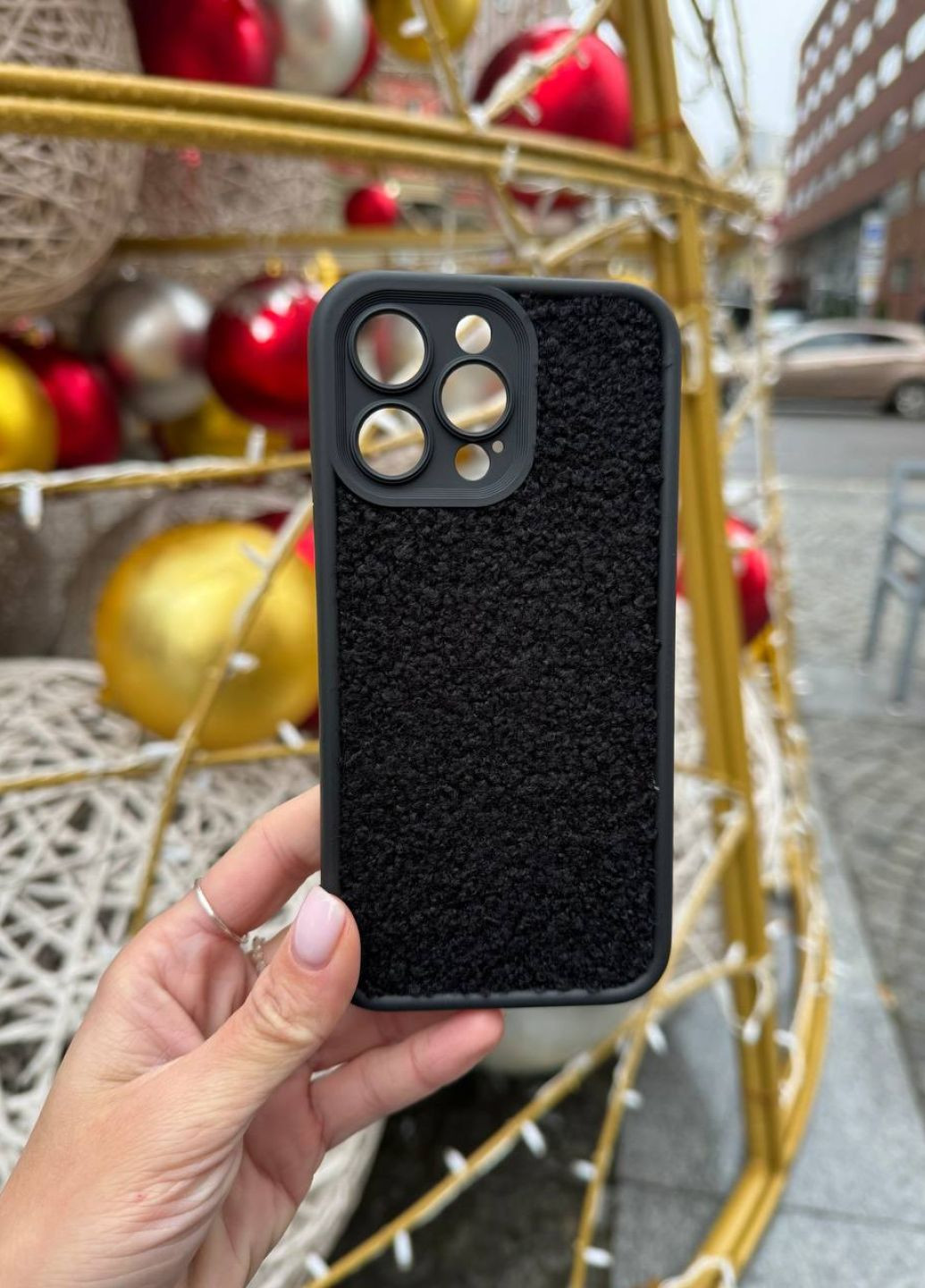 Чехол силиконовый для iPhone 15 Pro Max TeddyBlack / чехол айфон 15 про макс черный No Brand (314859886)