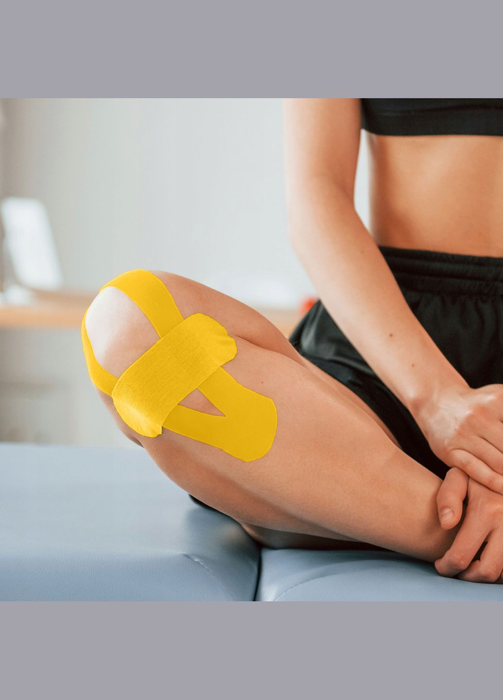 Лента кинезиологическая (кинезио тейп) 5 см x 5 м 4FJ0542 Yellow 4FIZJO (322062826)
