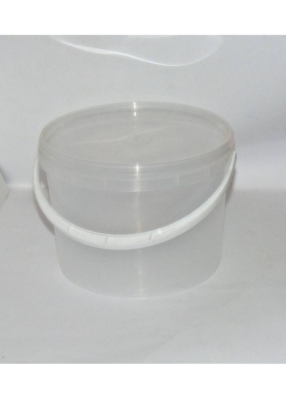 Відро пластикове харчове прозоре з кришкою 3л Лібо-Пласт (303208495)