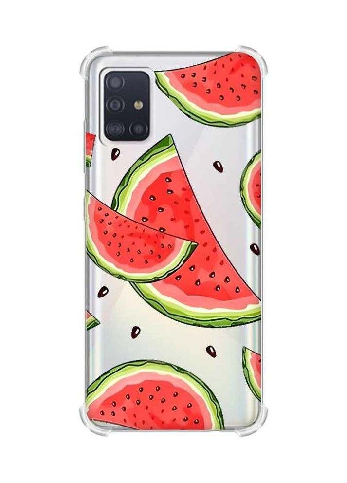Чехол с утолщенными углами для Samsung Galaxy A51(2020)/A515 Ломтики арбуза (принт 342) Creative (355389323)