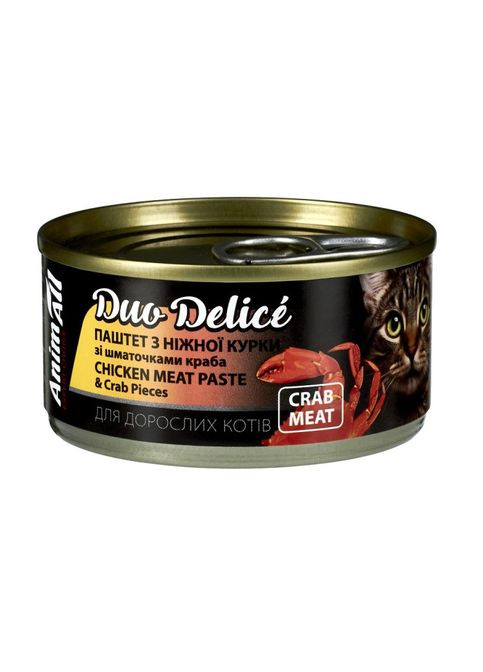 Duo Delice Паштет з курки зі шматочками краба AnimAll (372159382)