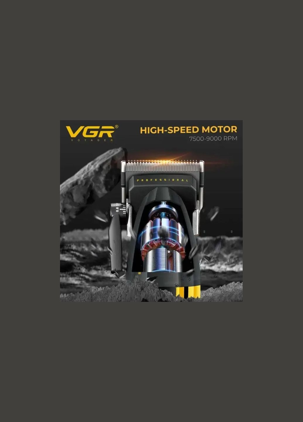 Аккумуляторная машинка для стрижки VGR V-285 с насадками Esonstyle (357346112)