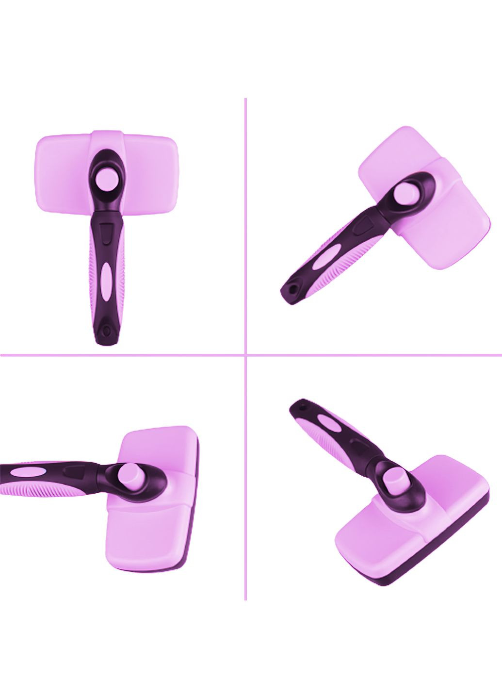 Гребінець Pet Slicker Brush для собак і кішок, для тварин, щітка для вовни, для грумінга Рожевий No Brand (349824440)