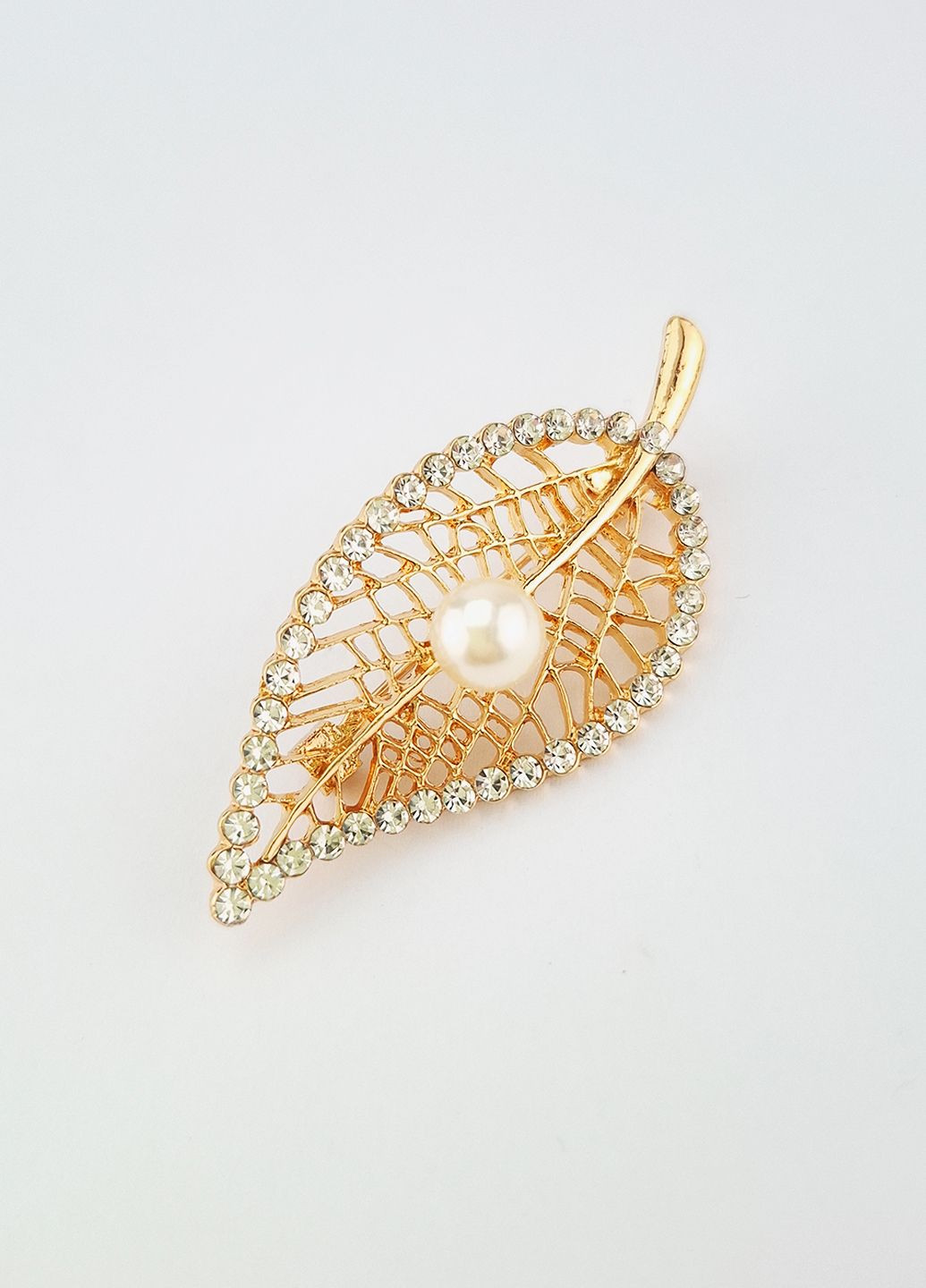 Брошка листочок Luvete (356672810)