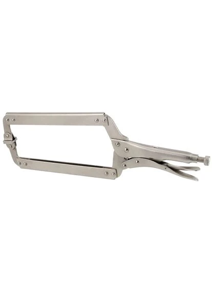 Зажимные клещи С-образные с фиксатором 18" C-Lock-450 00000055133, никелированные, углеродная сталь Workman (394700489)