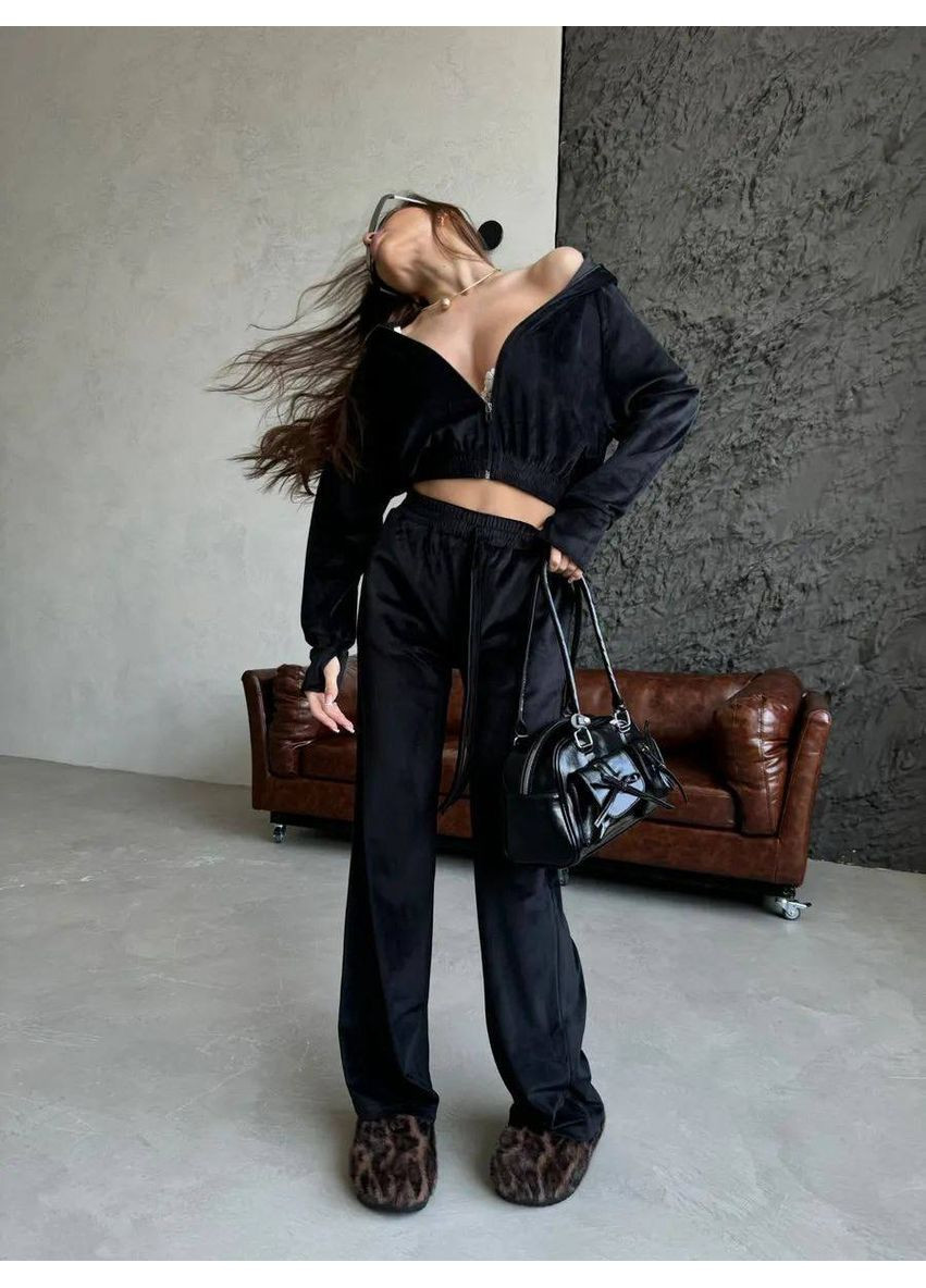 Велюровый костюм «Ежедневный комфорт» - Размерная сетка в описании. GD/GL Модний простір (364966413)