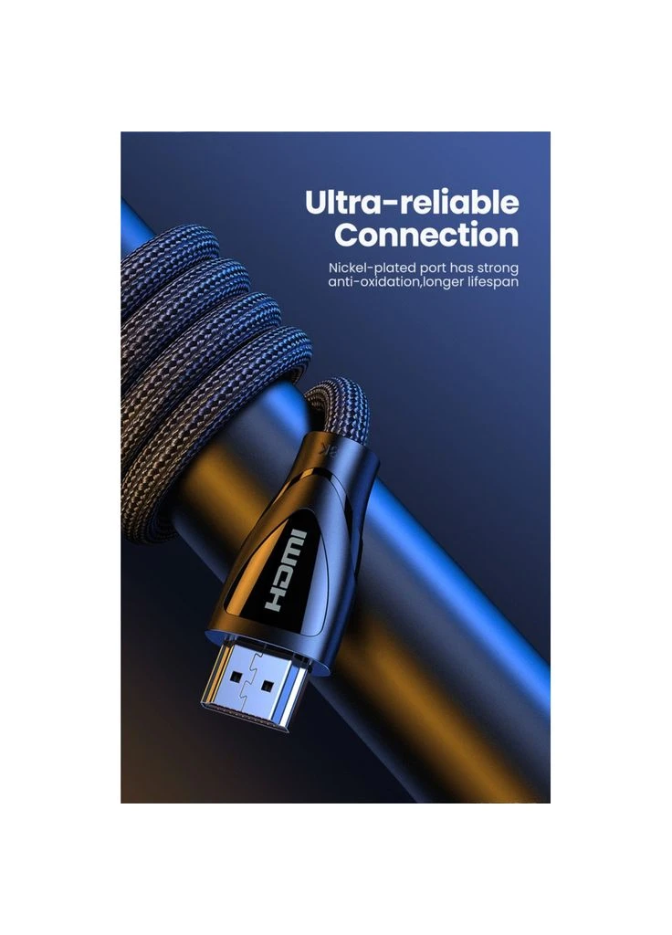 Кабель мультимедійний HDMI to HDMI 1.0m V2.1 HD140 (m448729) Ugreen HDMI M to HDMI M 1.0m V2.1 (378798114)