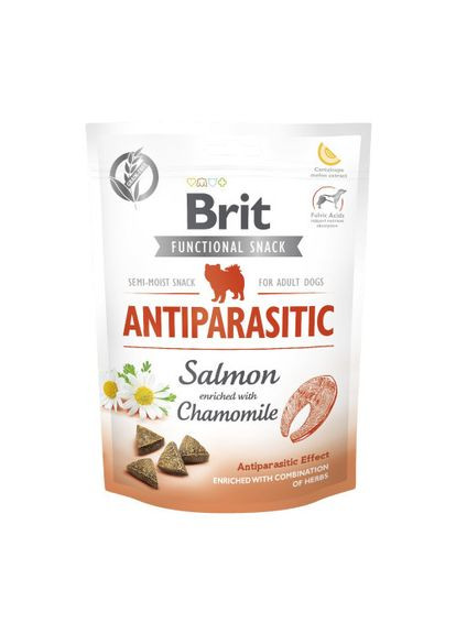 Функціональні ласощі для собак Functional Snack Antiparasitic Salmon з лососем, 150 г Brit Care (349823530)