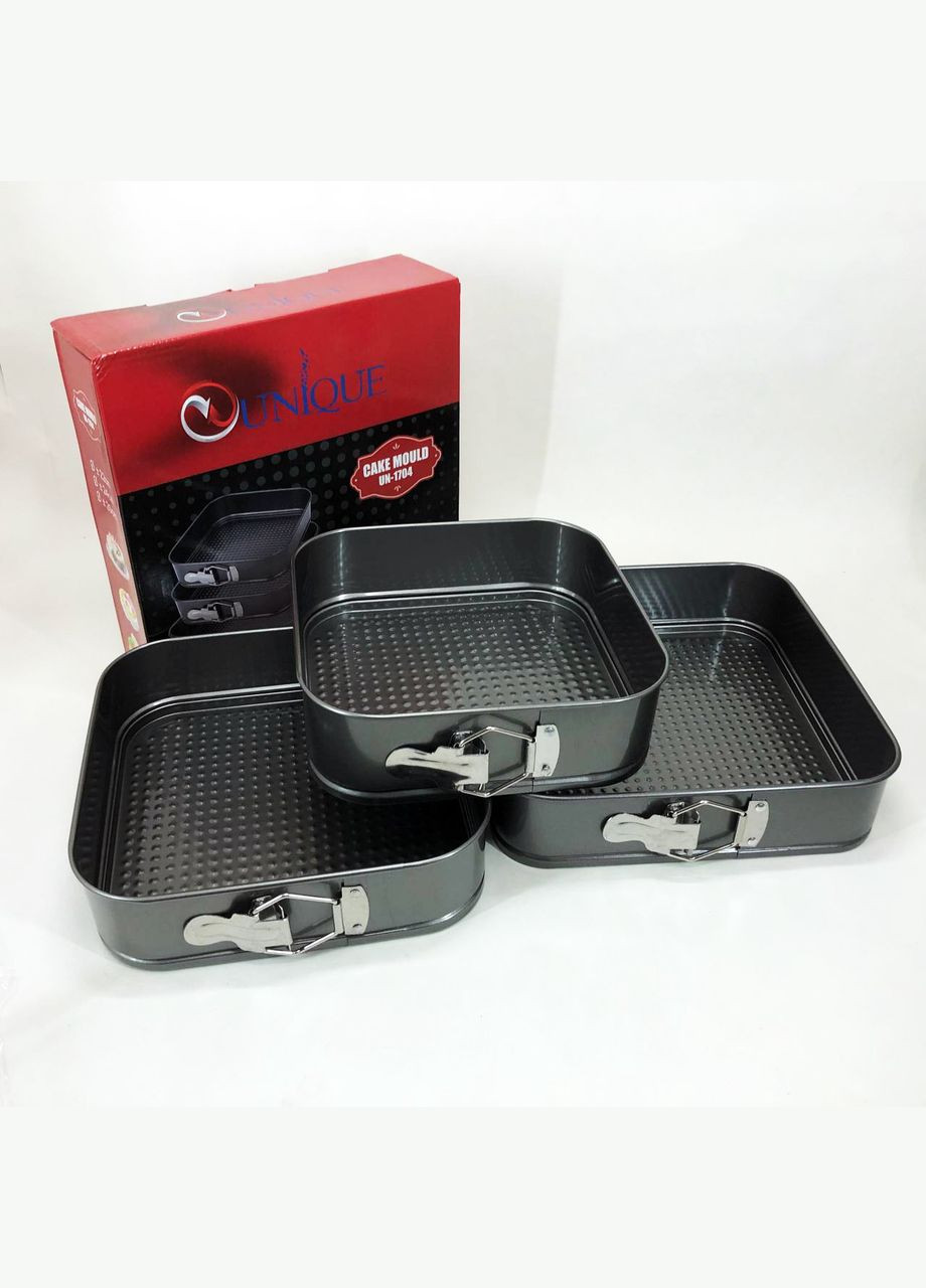 Форма разъемная антипригарная 3шт UN-1704 20/22/24 см, Набор форм для XG-134 выпечки куличей Unique (349511908)