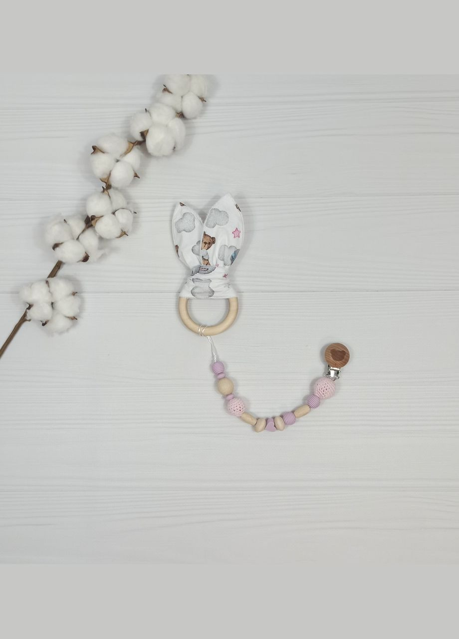 Набір в коляску a.l.babybox Зайчики з іграшками Рожевий No Brand (315488035)