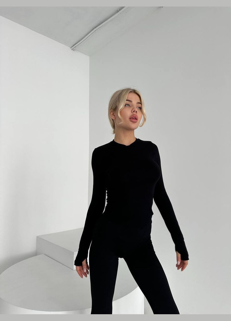 Жіночий лонгслів бежевого кольору 29811 Fashion (306632157)