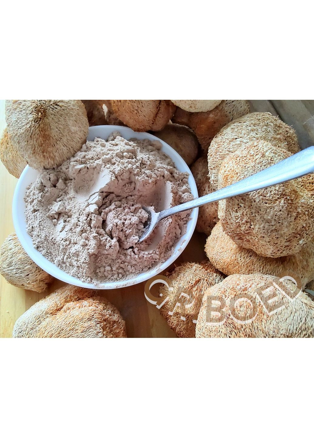 Гриб Ежевик гребенчатый (мицелий) - 200 грамм. Сухой, перемолотый в порошок. GRIBOED (370440580)