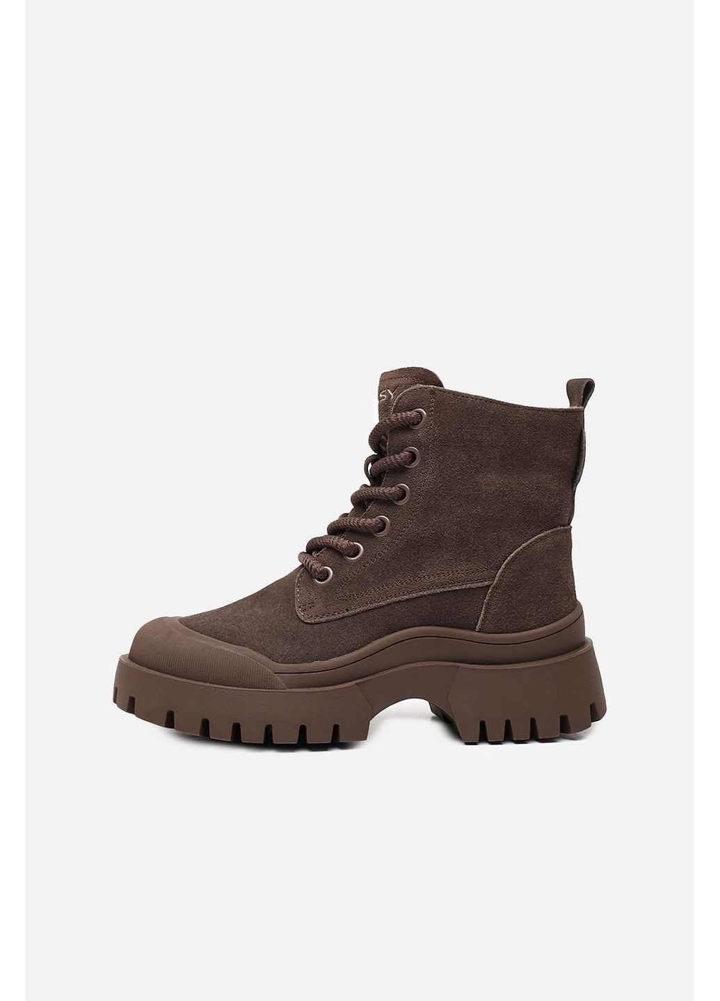 Зимние ботинки женские цвет шоколад cb-00281563 ALLSY