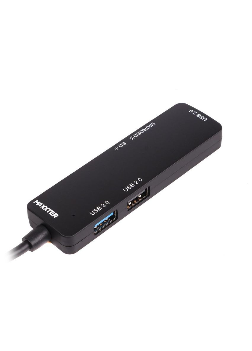 USB-хаб USB Type-C 5-в-1 Black (HU3C-3PTF-01) Maxxter (336952639)
