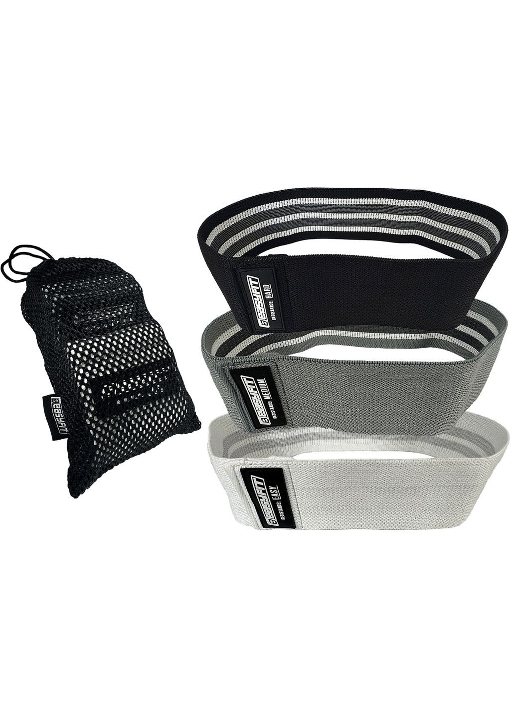 Набір тканинних гумок для фітнесу 3 шт EasyFit (365549806)