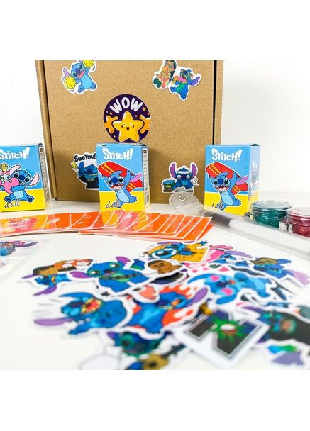 Набор для био-тату "Wow Box Стич" wow-box-stich-3 для 3 детей Fresh Tattoo (364847678)