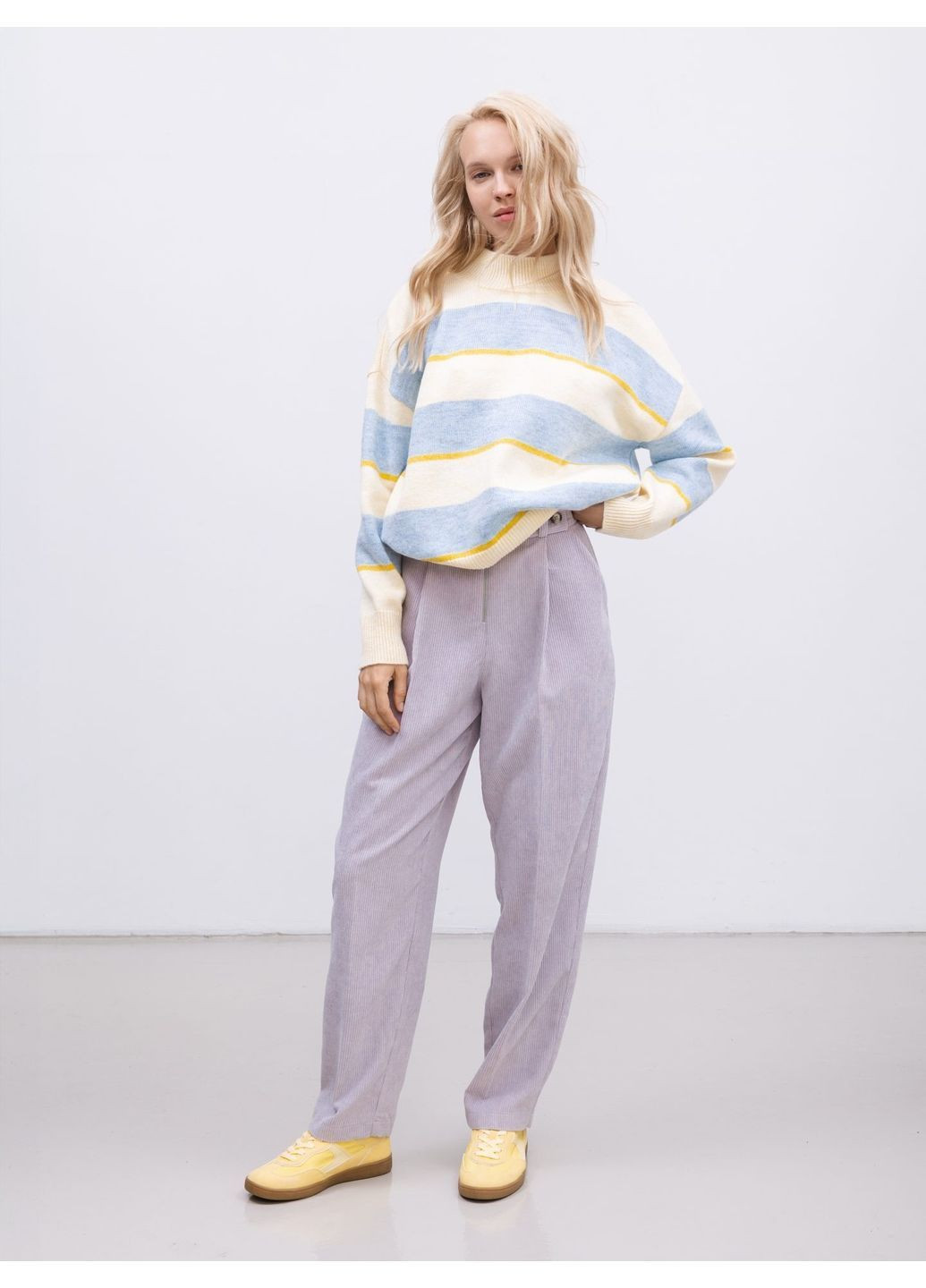 Голубой демисезонный джемпер, цвет голубой Alvo