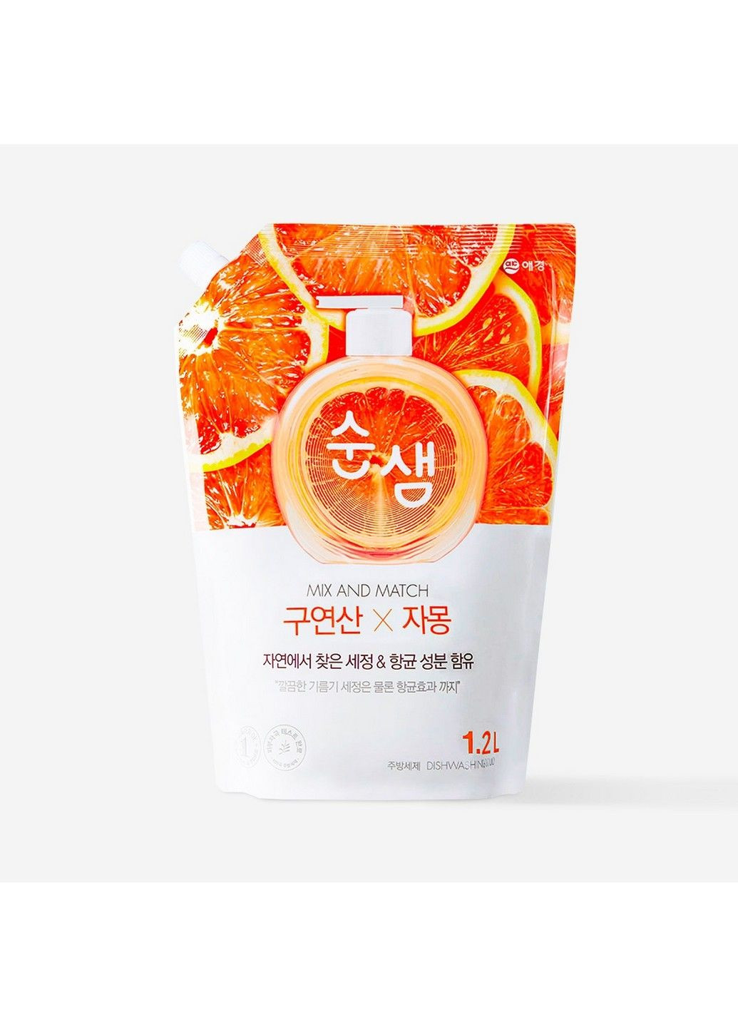 Засіб для миття посуду Soonsaem Citric Acid Grapefruit Запаска 1.2 л Aekyung (278048974)