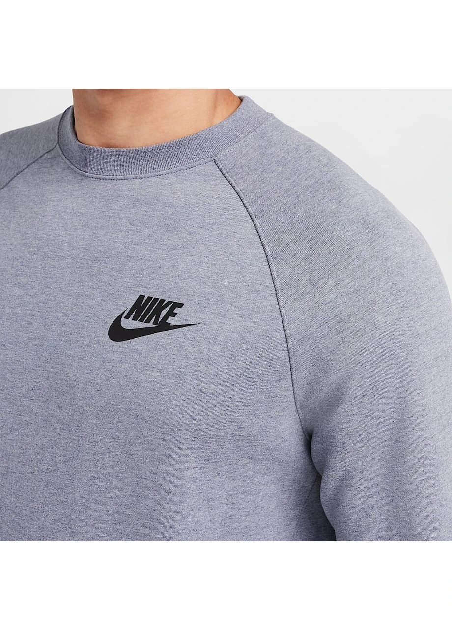 Серый свитшот nsw tech fleece crew grey dd5257-451 Nike (398013876)