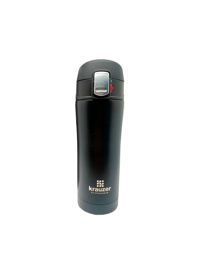 Термокружка 86-500-MB 500 мл черная матовая Krauzer (317779180)