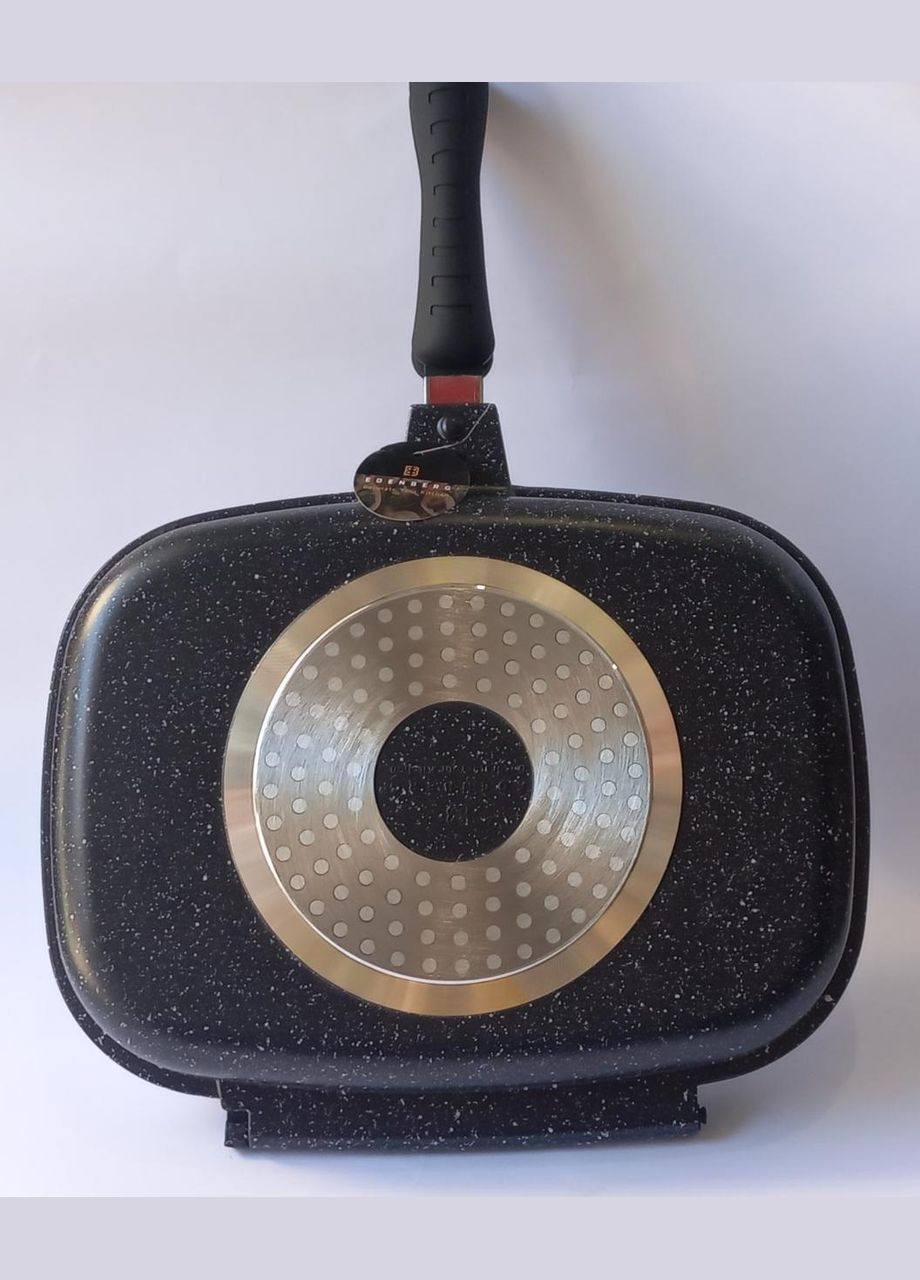 Двойная сковорода гриль с антипригарным мраморным покрытием 32 см (EB-8138) Edenberg (300079364)