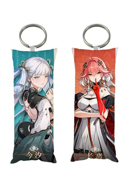 Брелок міні-дакімакура Грозові хвилі Wuthering Waves WuWa двосторонній 4х10 см (br0474) No Brand (326997865)