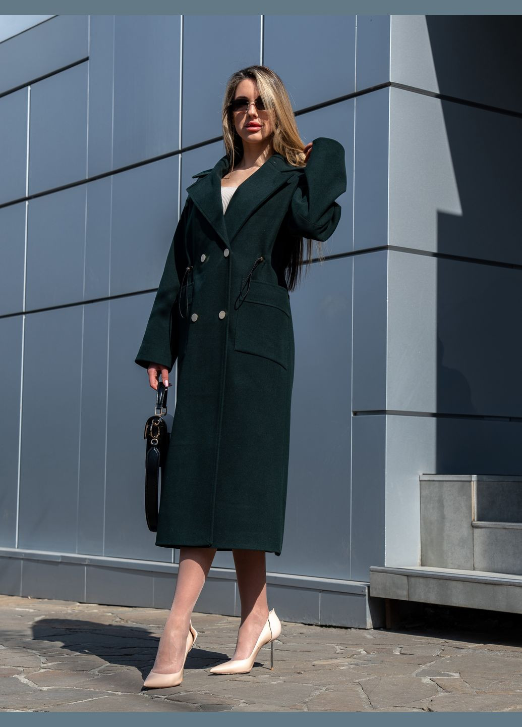 Зеленое демисезонное Пальто MN