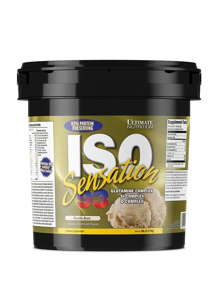 Протеин Iso Sensation 93 2270 г 71 servings Vanilla Bean Ultimate Nutrition (387617412)