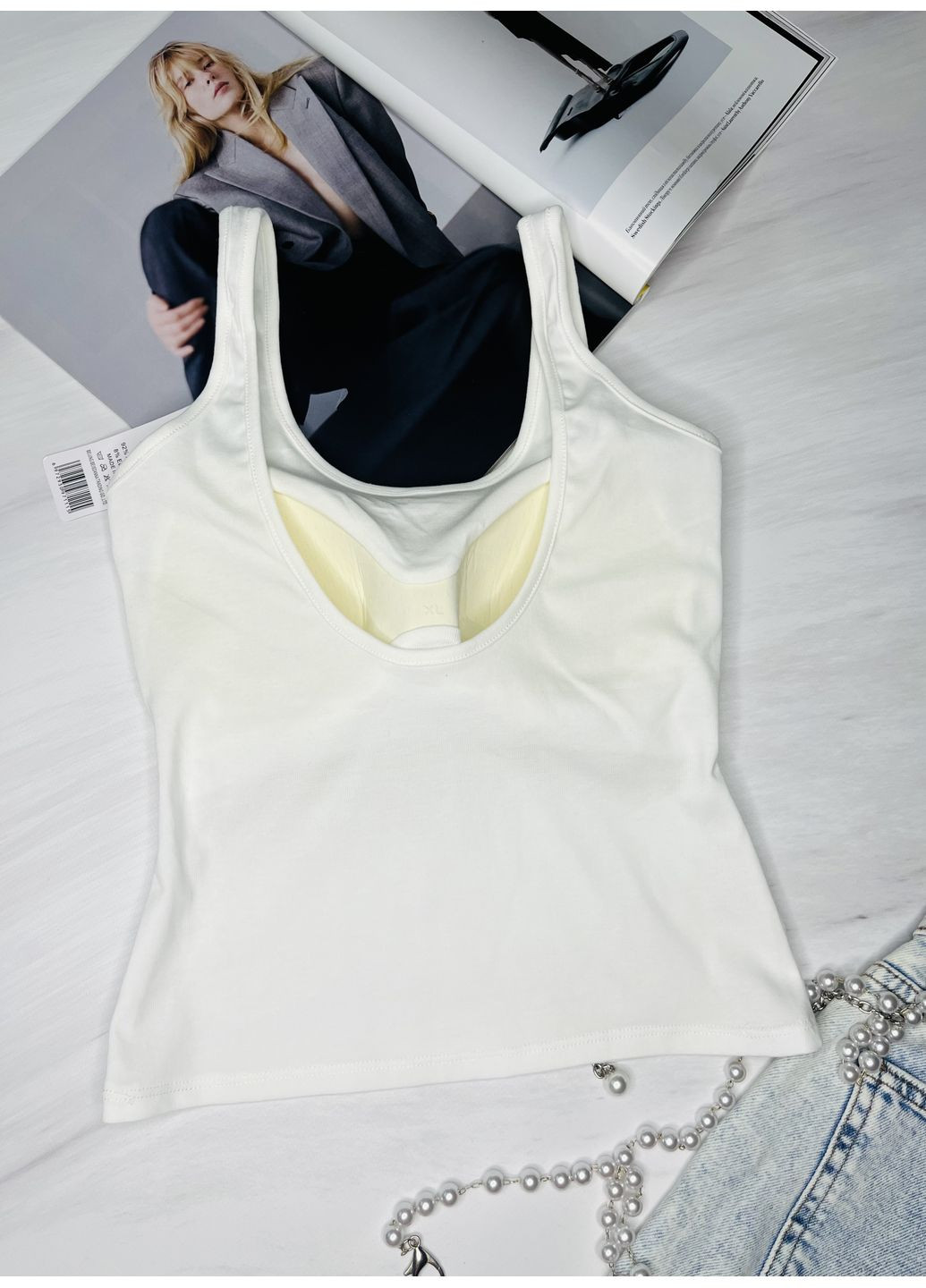 Топ-майка з незнімним поролоном Push Up Beisdanna (354820883)