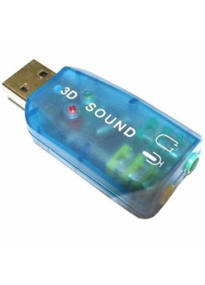 Звуковая карта USB 2.0, 5.1, 3D Sound, синий, 90 дБ, Xear 3D, Blister (USB-SOUNDCARD2.0) Dynamode (375660340)