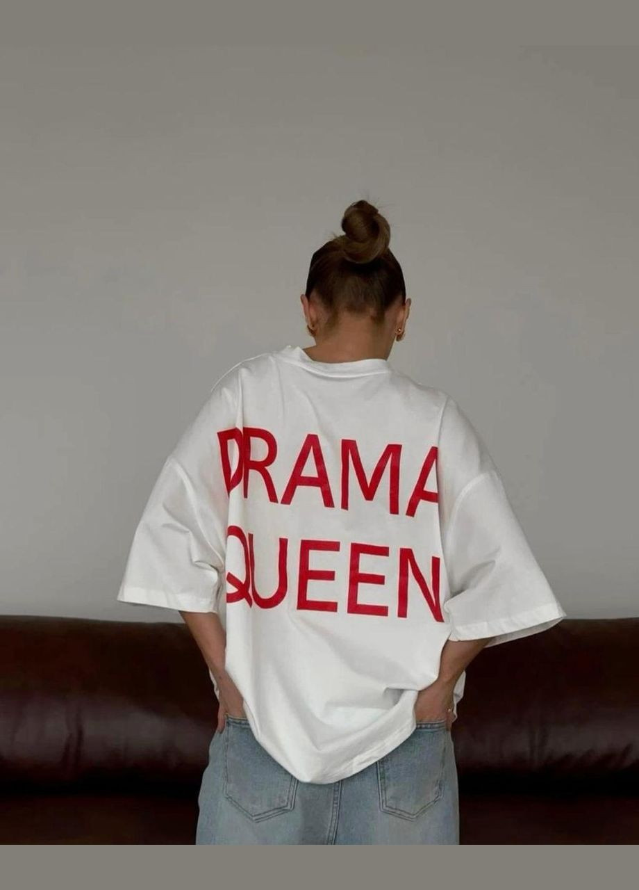 Футболка жіноча з принтом 48 Біла 2664087558 No Brand - (342398425)