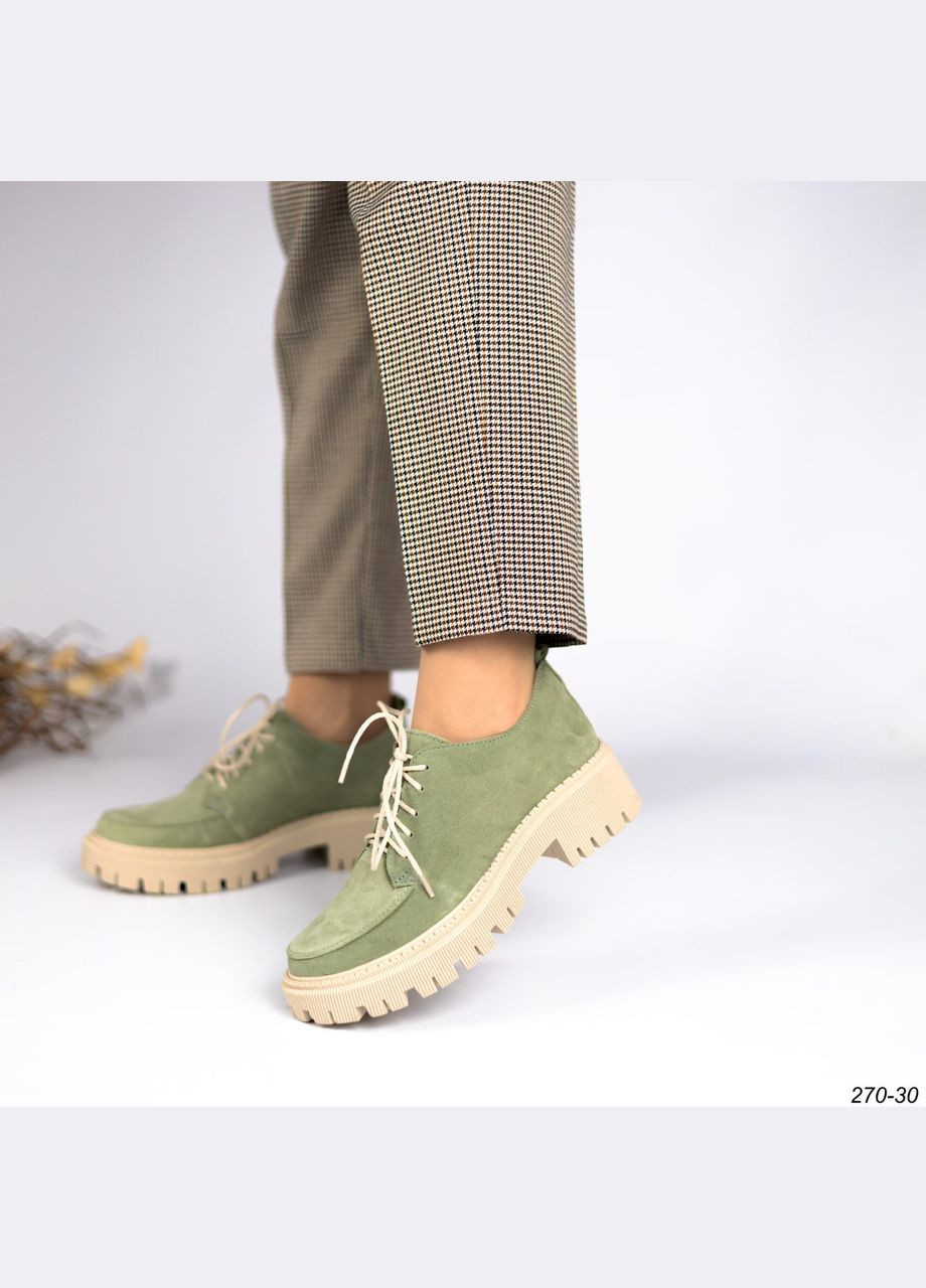 Vakko Туфли хаки з натуральная замша, — всесезон (324992581)