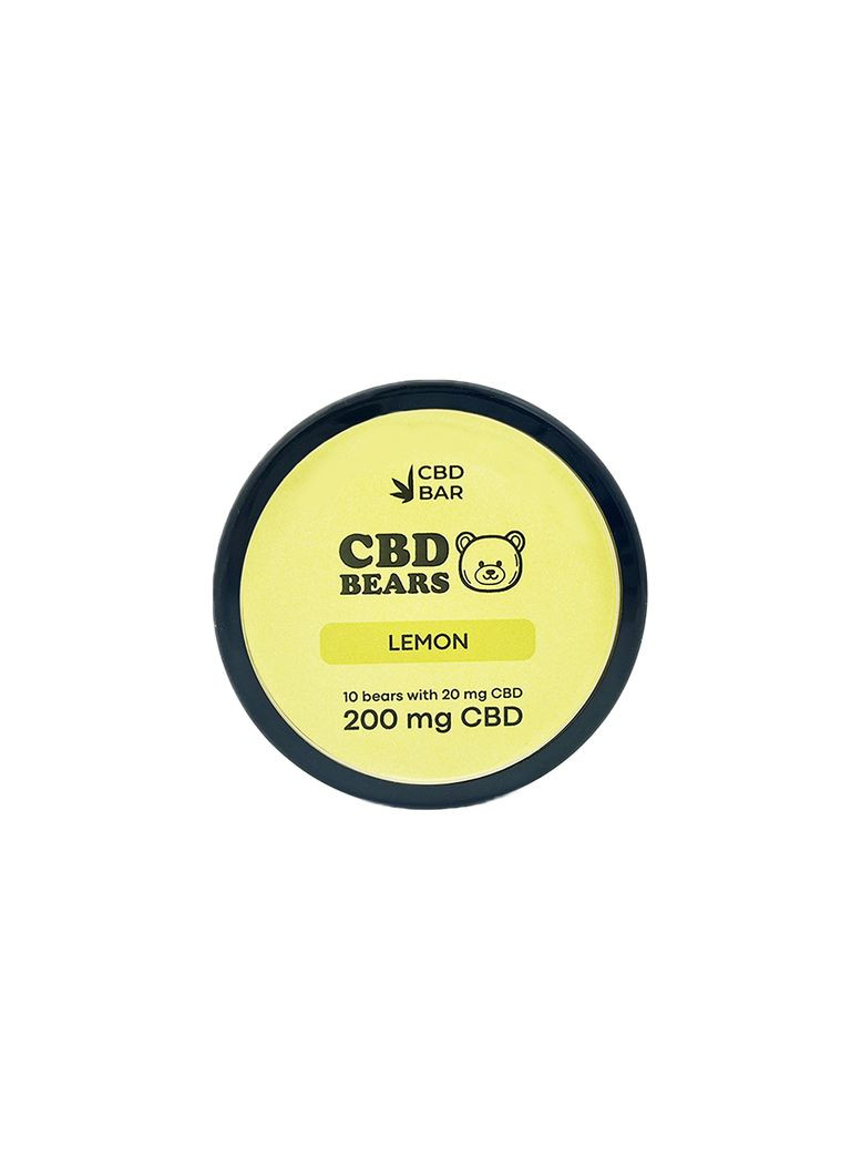 Желейні CBD ведмедики зі смаком лимона 16г 200мг CBD Vegan Hemp Factor (281474173)