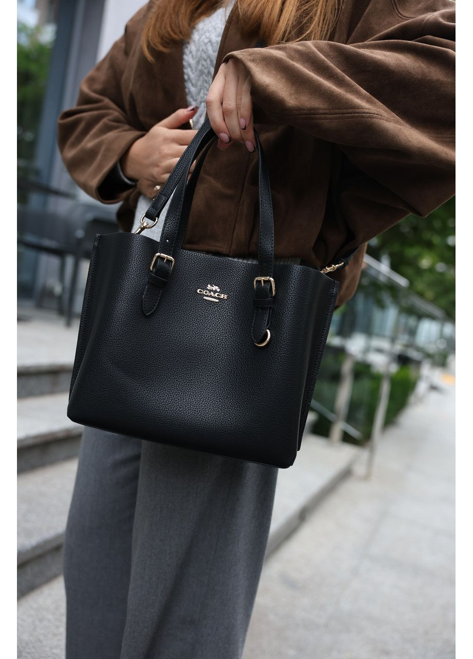 Сумка жіноча Mollie Tote Bag 25 Black/Gold No Brand (363975748)