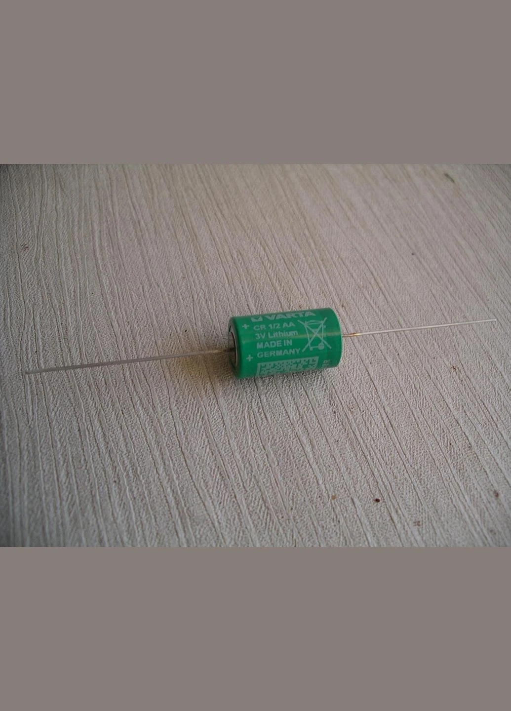 Батарейка CR1/2 AA 3V axial solder tags (CNA) Varta (382396921)