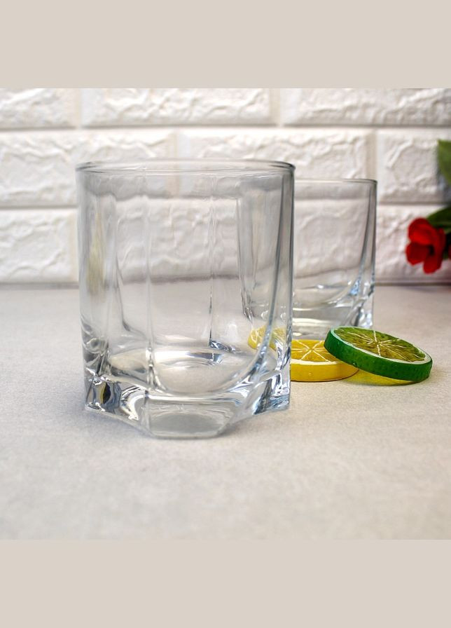 Набір широких склянок-віскі Луна 350 мл 6 шт (42348) Pasabahce (303138290)