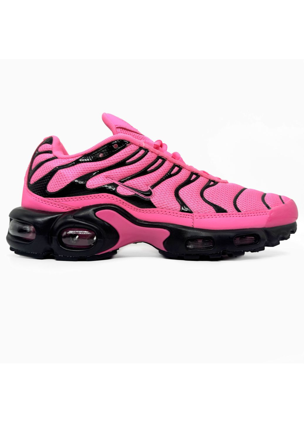 КРОСІВКИ ЖІНОЧІ NIKE AIR MAX TN NEON PI/ BLACK НАЙК АІР МАКС ТН ПЛЮС ЧОРНІ No Brand чорні демісезони (390651121)