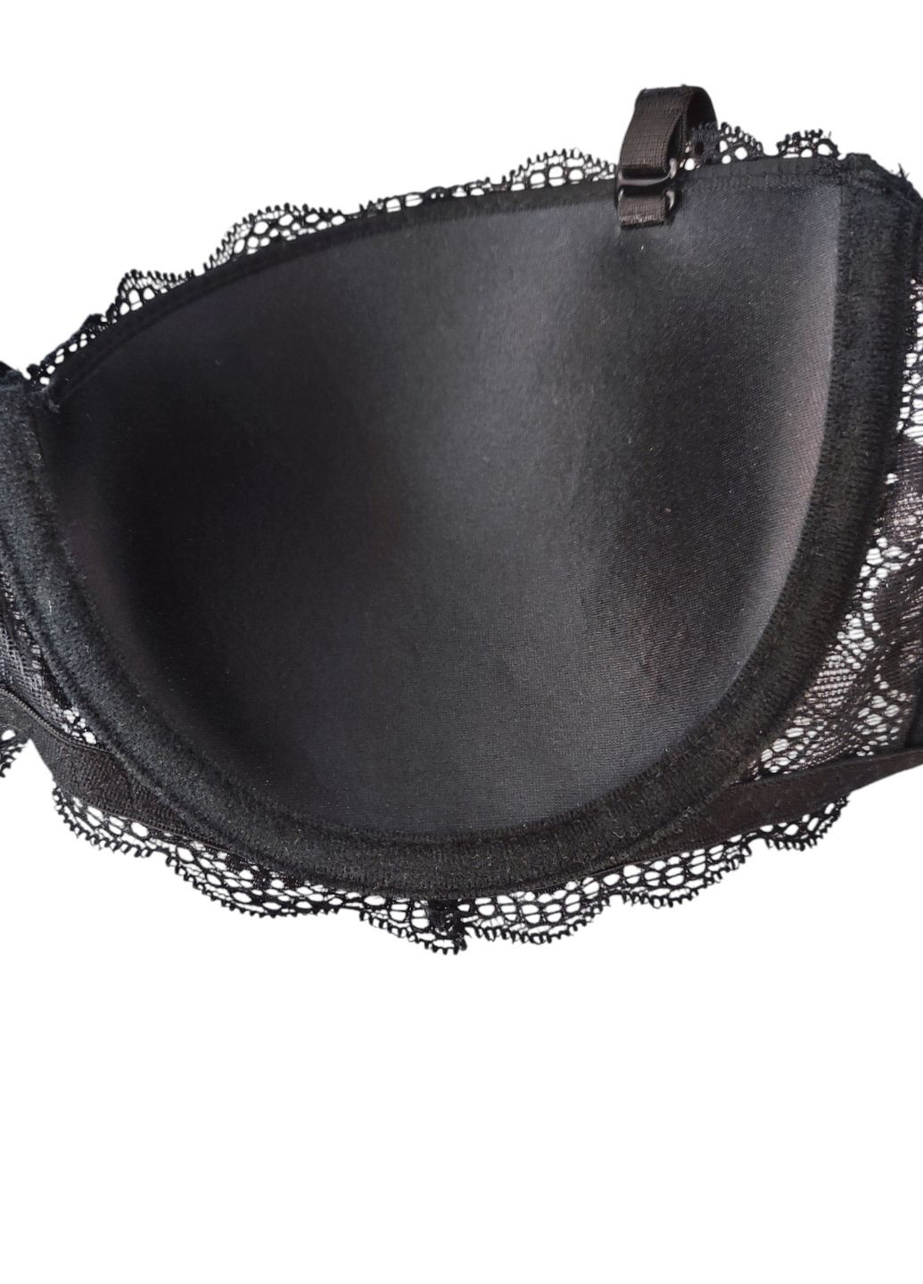 Чёрный балконет бюстгальтер Lemila с косточками