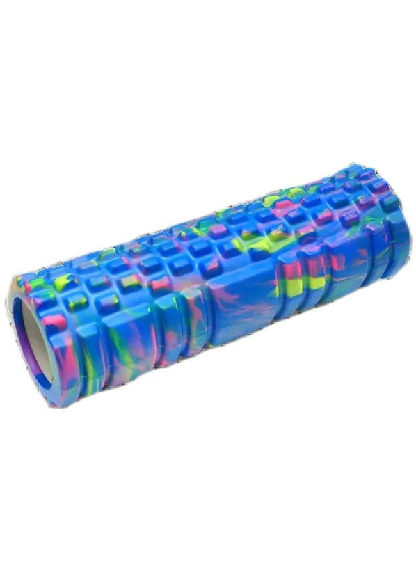 Массажер рулон для йоги EVA Синий фитнес ролик для массажа и релаксации мышц Metr+ (368757130)