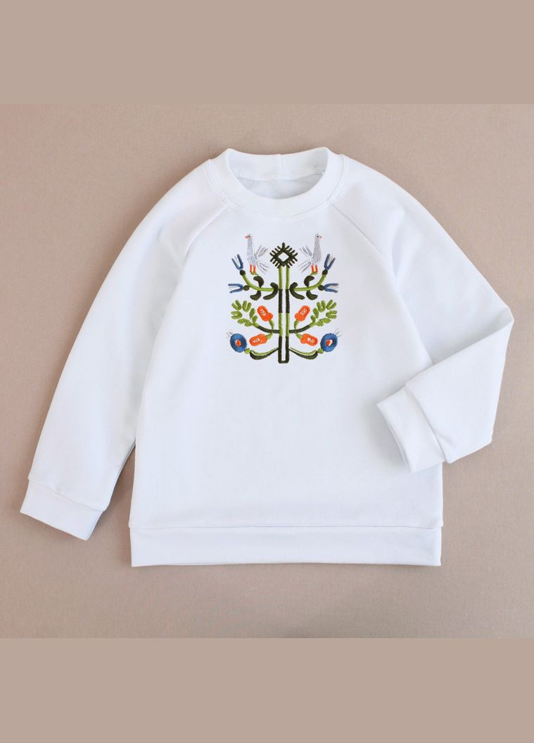 Детский свитшот с авторской вышивкой Гуси унисекс Ladan (301026344)