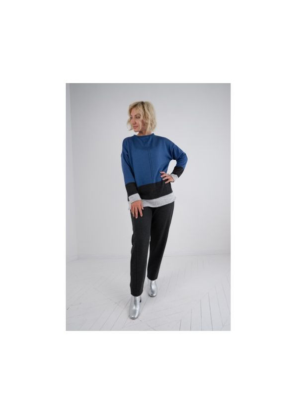 Утепленные трикотажные женские брюки (bryuki--grafit) Nita (351508052)