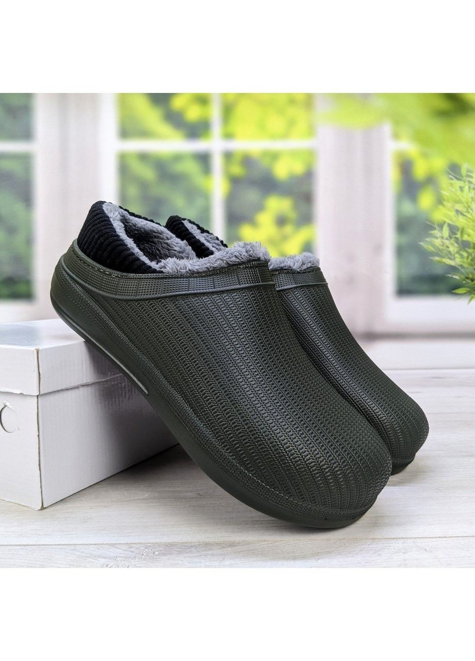 Калоші чоловічі пена з хутром з м'яким задником Gipanis (302021821)