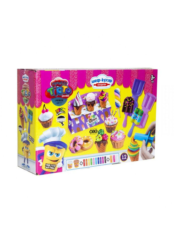 Набор для творчества "Тесто для лепки" Master Do" Шефповар Кондитер TMD-10-03U Danko Toys (304406255)