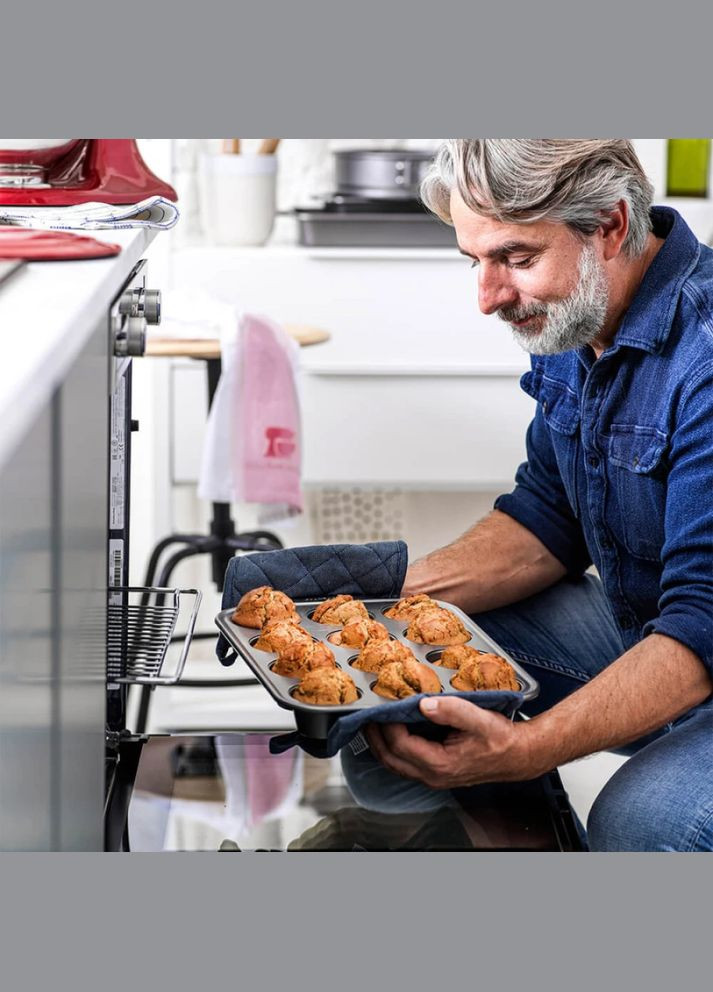 Форма для випічки мафінів Aluminized Bakeware на 12 шт. 40,7×28×4 см CC003296-001 KitchenAid (316468646)