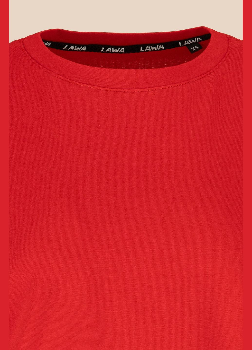 Футболка однотонная женская WBC02311 Красный shop (2000999153044) LAWA - (362746218)