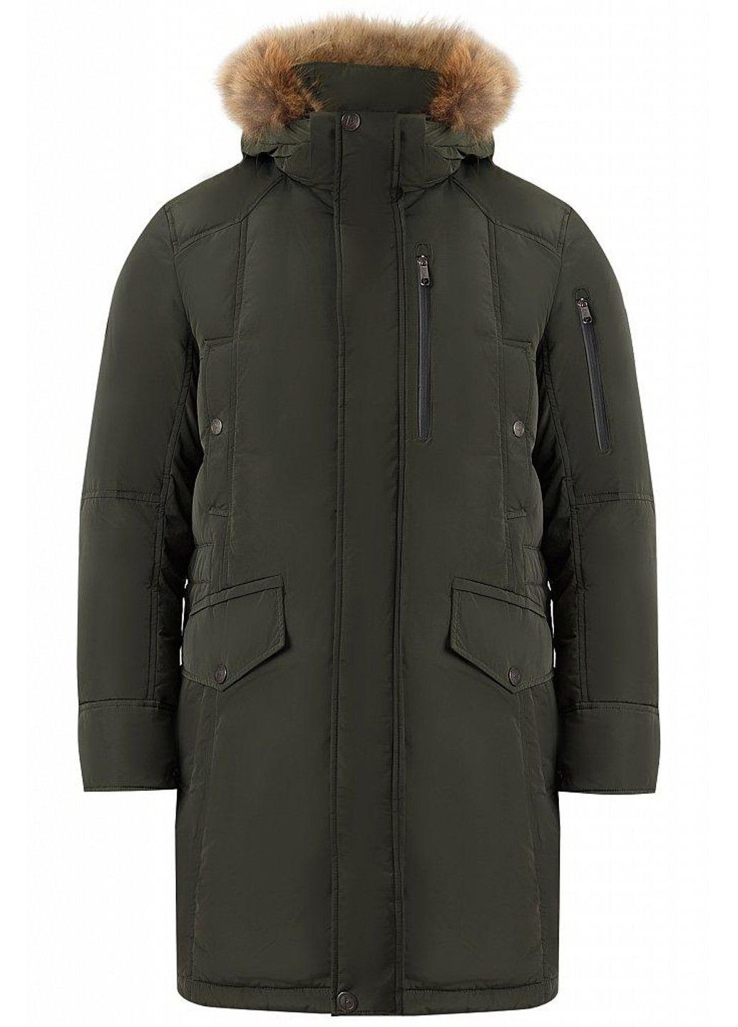 Зеленый зимний Пуховик Finn Flare