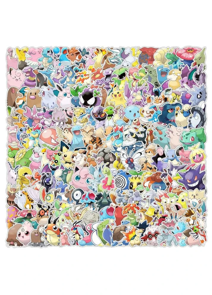 Стікерпак Pokemon — 200 вінілових наліпок LTC ZY2205H (395873140)