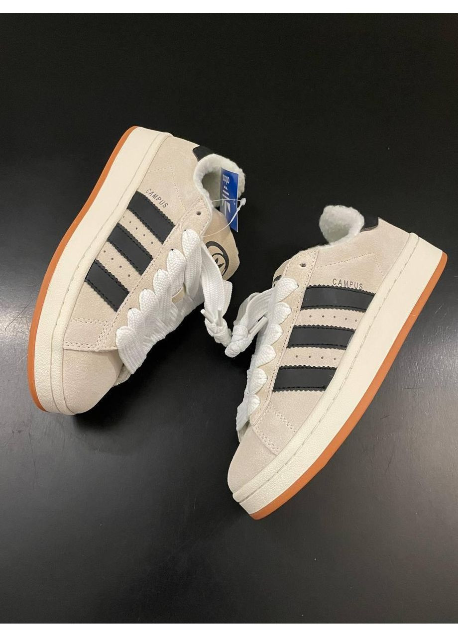 Сірі Зимовий кросівки чоловічі adidas campus 00s grey black winter адідас кампус No Brand